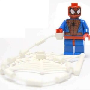 LEGO Super Heroes Spider-Man Minifigure with Web from 76015 76016 - Image 1