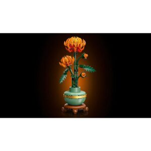 LEGO Icons Chrysanthemum Flower Decor Building Set 10368 - Image 3