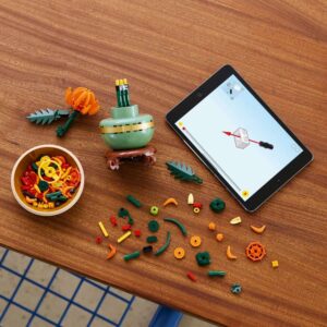 LEGO Icons Chrysanthemum Flower Decor Building Set 10368 - Image 7