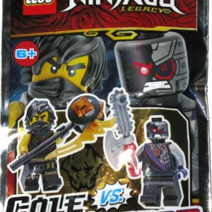 LEGO Ninjago Cole vs. Nindroid Minifigure Foil Pack Set 112005 - Image 1