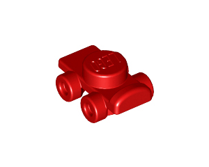 LEGO Minifigure Accessory Red Roller Skate Footgear (Pair) - Image 1