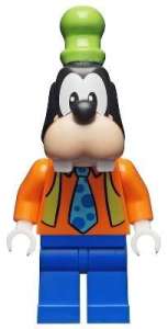 LEGO Disney Goofy Orange Shirt Minifigure from 10778 - Image 1