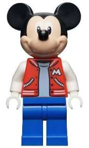 LEGO Disney Mickey Mouse Red Jacket Minifigure from 10778 - Image 1