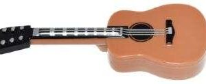 LEGO City Brown Acoustic Guitar Minifigure Accessory - Image 1