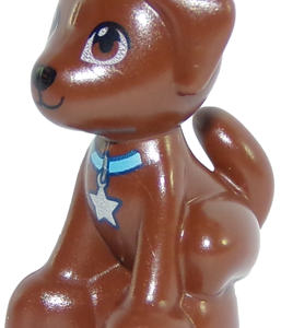 LEGO Animal Reddish Brown Puppy Dog Sitting Friends Minifigure - Image 1