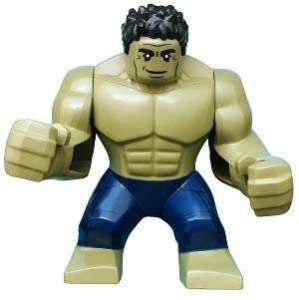 LEGO Super Heroes Hulk with Black Hair and Blue Pants Minifigure from 76131 - Image 1