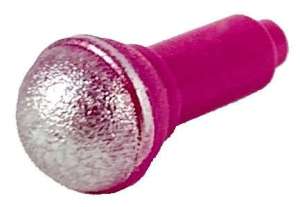 LEGO Minifigure Magenta Utensil Microphone with Metallic Silver - Image 1