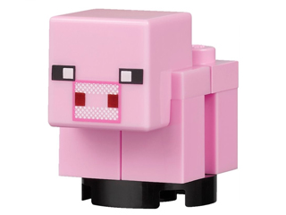 LEGO Animal Minecraft Baby Pig Minifigure from 21128 - Image 1
