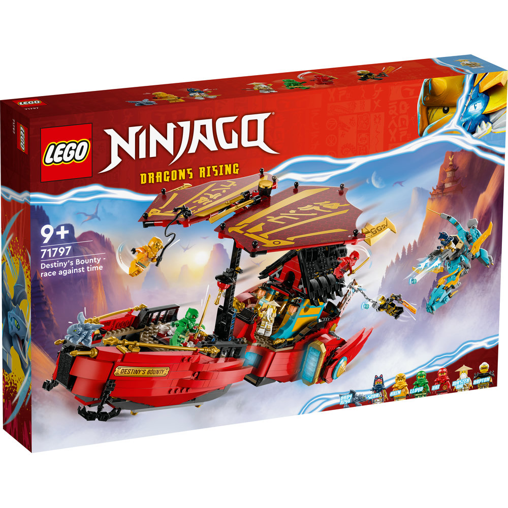 LEGO NINJAGO Destiny’s Bounty – Race Against Time 71797 Building Toy Set (1,739 Pcs) - Image 1