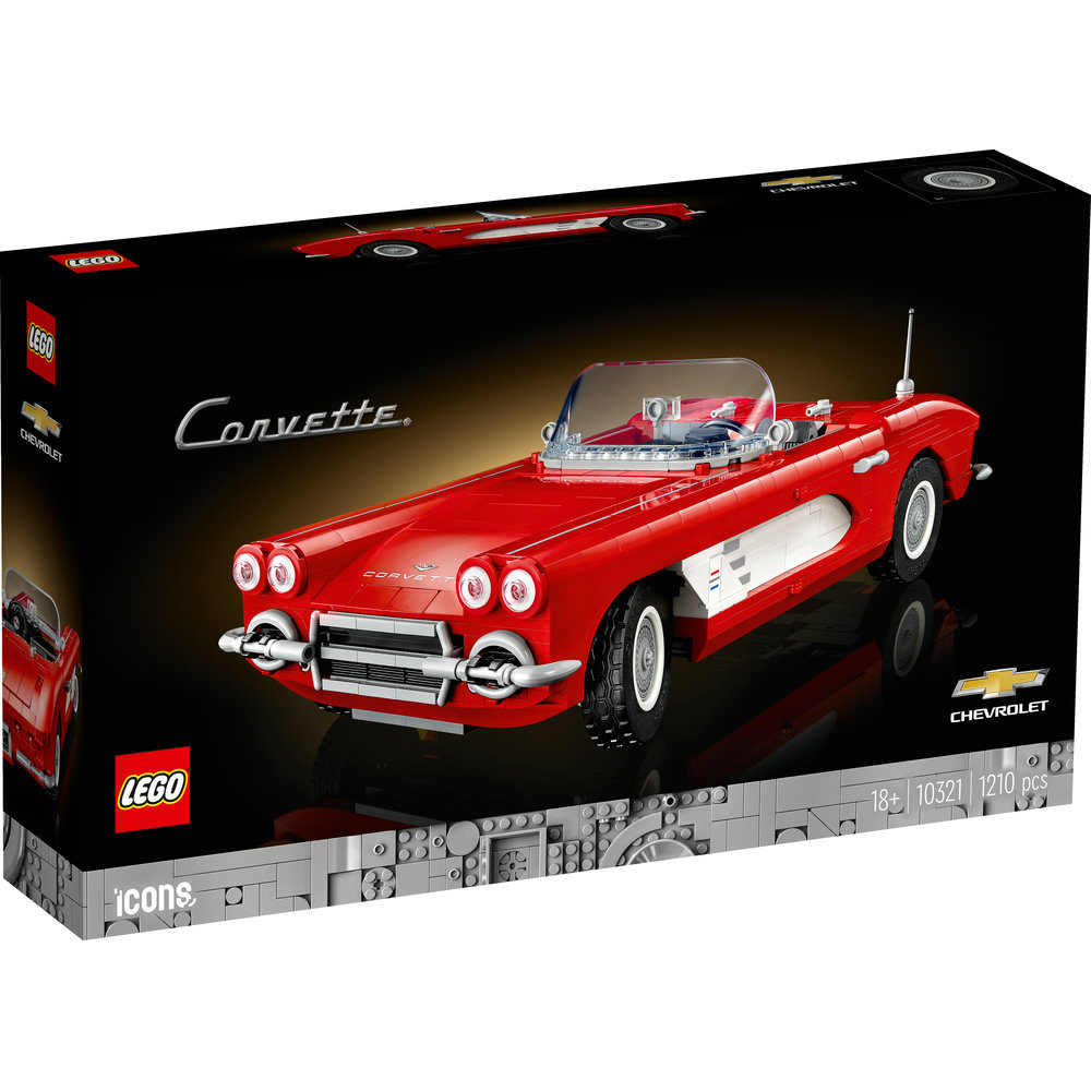 LEGO Icons Corvette Model Car Set for Adults 10321 - Image 8