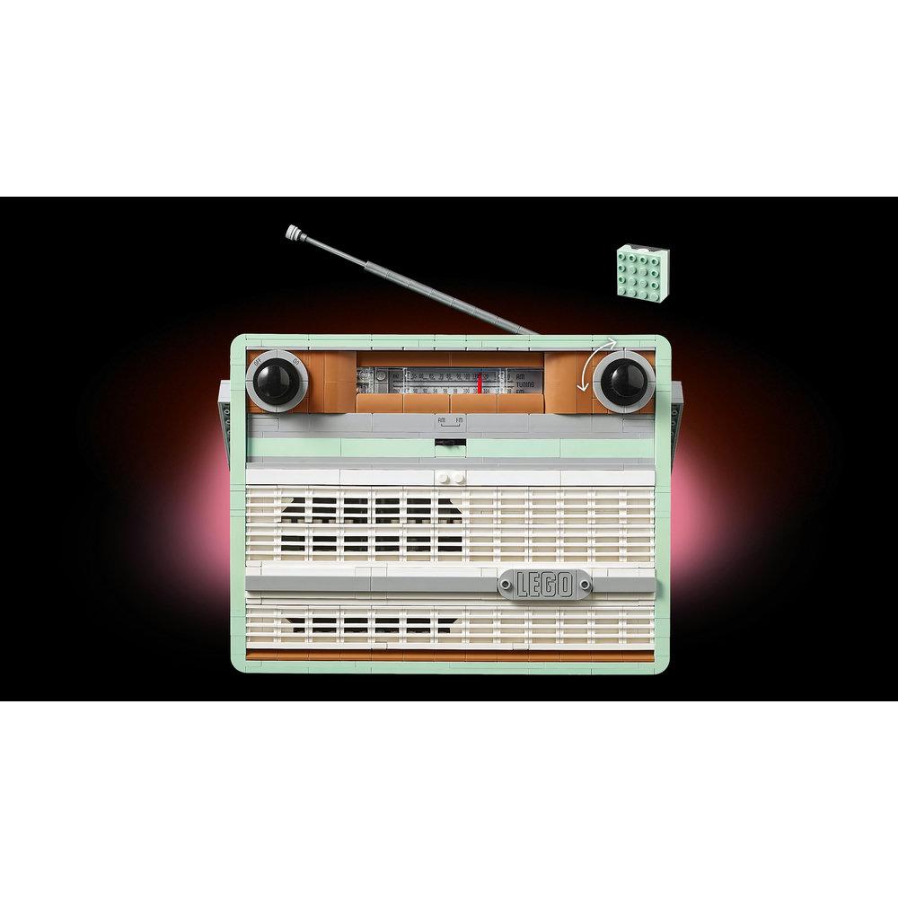 LEGO Icons Retro Radio Music Home Decor Building Set 10334 - Image 5