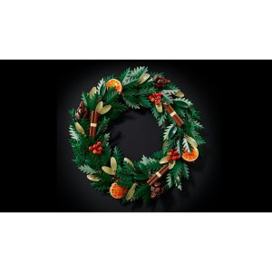 LEGO Icons Wreath, Festive Home Decor Set 10340 - Image 3