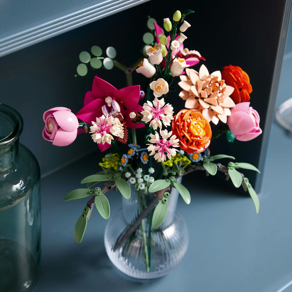 LEGO Botanicals Pretty Pink Flower Bouquet Floral Decor 10342 - Image 10