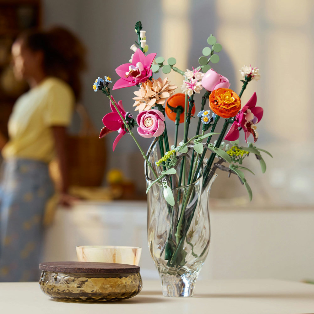 LEGO Botanicals Pretty Pink Flower Bouquet Floral Decor 10342 - Image 11