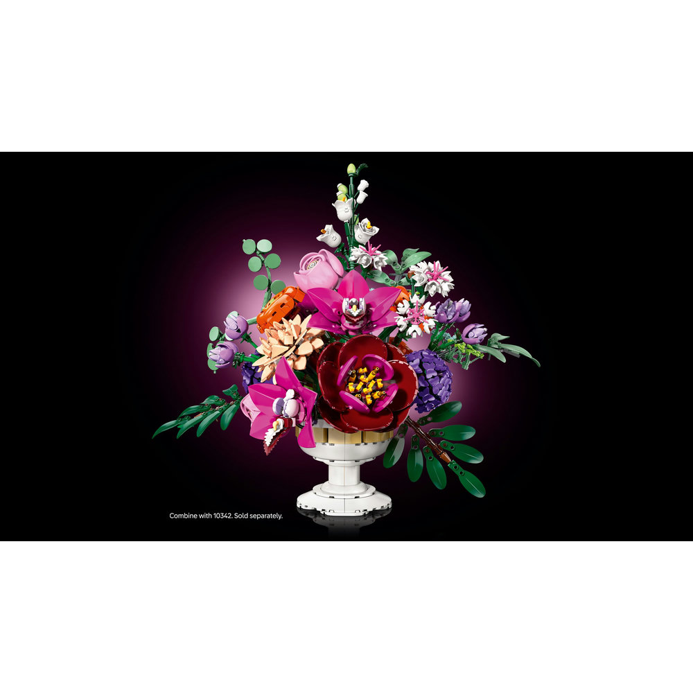 LEGO Botanicals Pretty Pink Flower Bouquet Floral Decor 10342 - Image 5