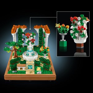 LEGO Icons Fountain Garden Home and Office Decor, Building Set for Adults 10359 - Image 10