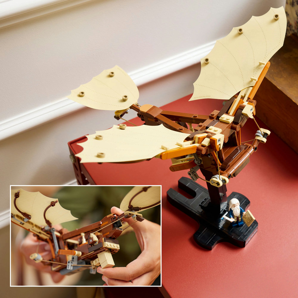 LEGO Icons Leonardo da Vinci’s Flying Machine Desk Decor Set for Adults 10363 - Image 10