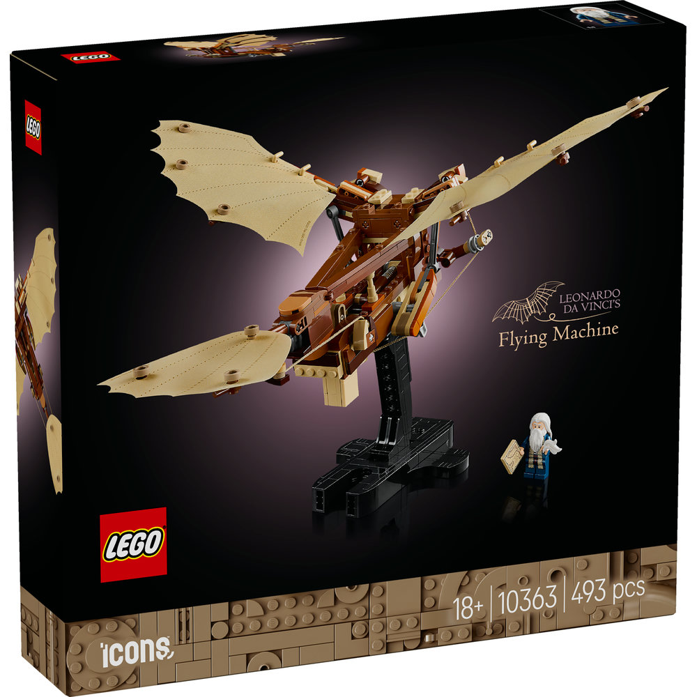 LEGO Icons Leonardo da Vinci’s Flying Machine Desk Decor Set for Adults 10363 - Image 8