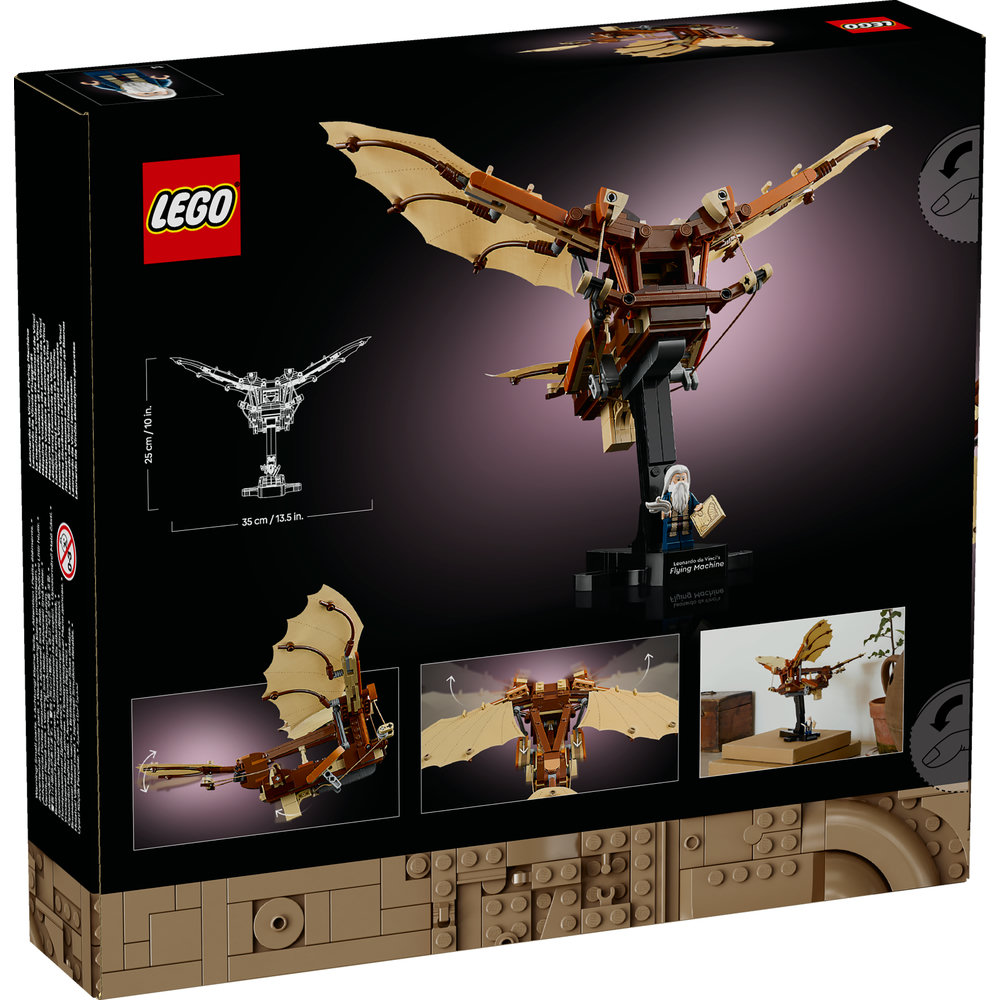 LEGO Icons Leonardo da Vinci’s Flying Machine Desk Decor Set for Adults 10363 - Image 9