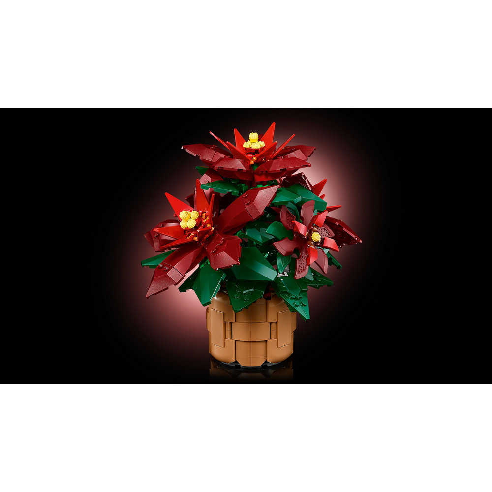LEGO Icons Poinsettia Plant Set for Adults 10370 - Image 3