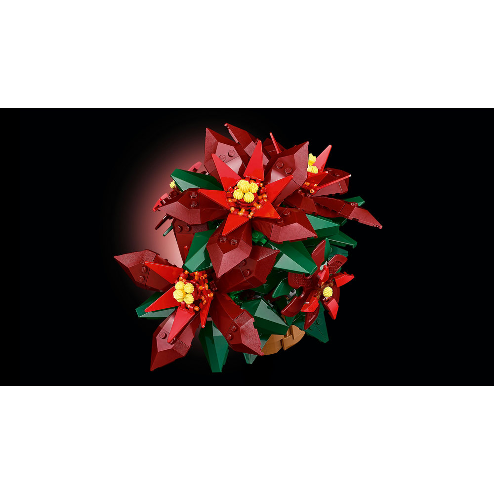 LEGO Icons Poinsettia Plant Set for Adults 10370 - Image 4