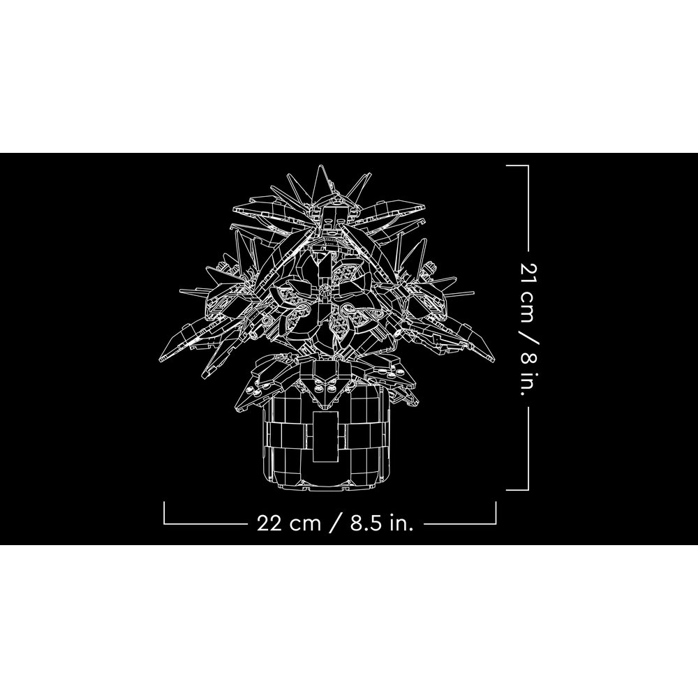 LEGO Icons Poinsettia Plant Set for Adults 10370 - Image 5