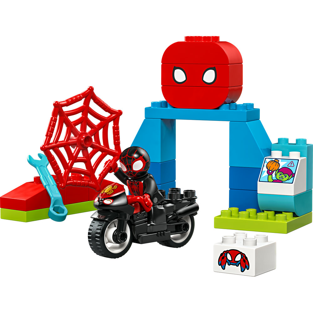LEGO DUPLO Marvel Spin’s Motorcycle Adventure Set 10424 - Image 2
