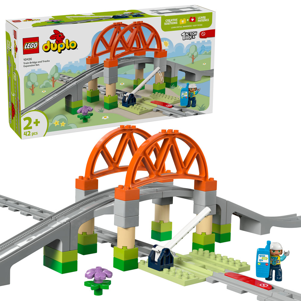 LEGO DUPLO Town Train Bridge and Tracks Expansion Set 10426 - Image 1