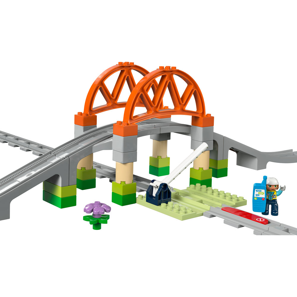 LEGO DUPLO Town Train Bridge and Tracks Expansion Set 10426 - Image 2