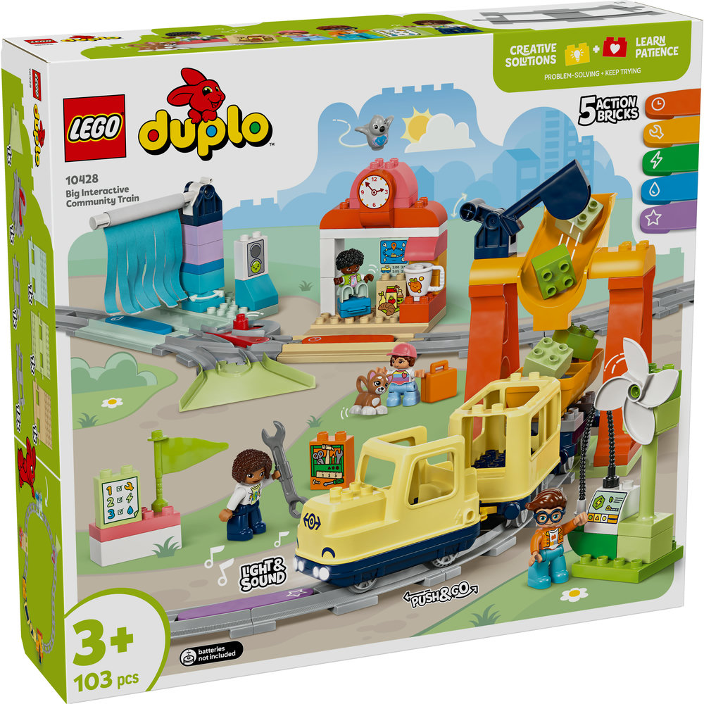LEGO DUPLO Town Big Interactive Community Train Set 10428 - Image 8