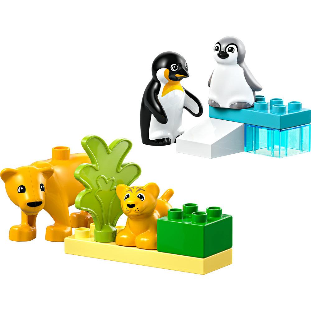 LEGO DUPLO Town Wild Animal Families: Penguins & Lions Imagination Toy 10442 - Image 2