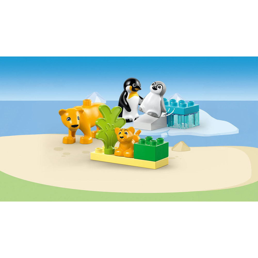 LEGO DUPLO Town Wild Animal Families: Penguins & Lions Imagination Toy 10442 - Image 3