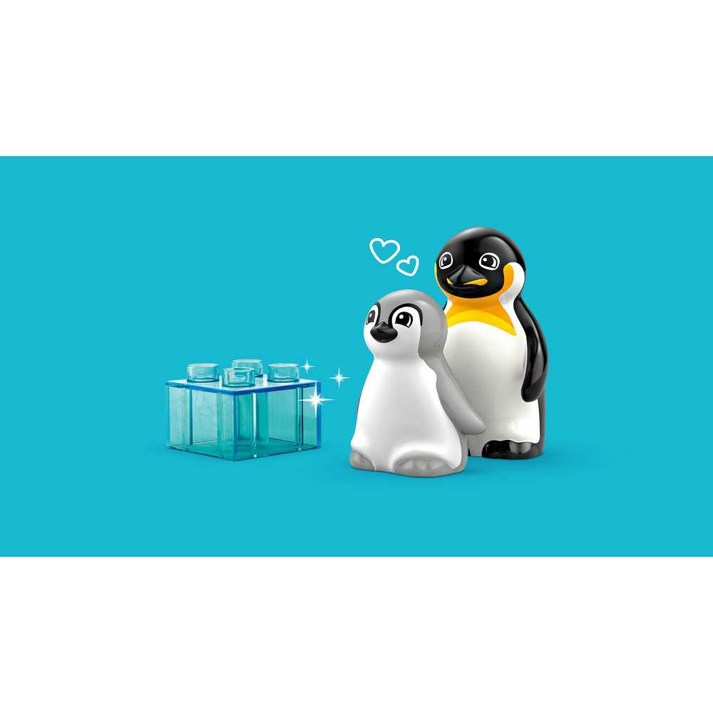 LEGO DUPLO Town Wild Animal Families: Penguins & Lions Imagination Toy 10442 - Image 4