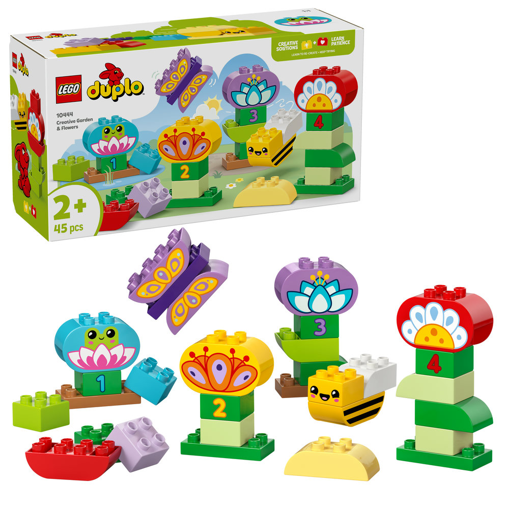 LEGO DUPLO Town Creative Garden & Flowers Colour-Sorting Stacking Toy 10444 - Image 1