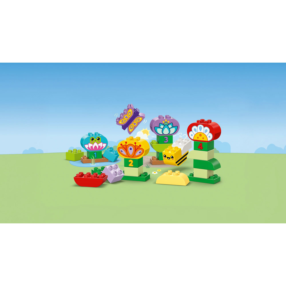 LEGO DUPLO Town Creative Garden & Flowers Colour-Sorting Stacking Toy 10444 - Image 3