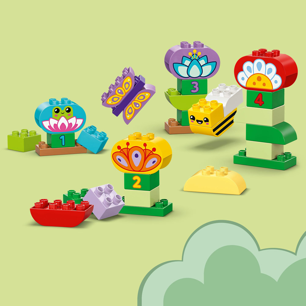 LEGO DUPLO Town Creative Garden & Flowers Colour-Sorting Stacking Toy 10444 - Image 5