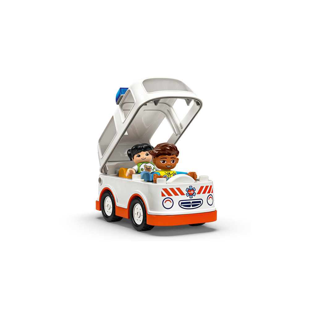 LEGO DUPLO Ambulance & Driver for Pretend Play 10447 - Image 6