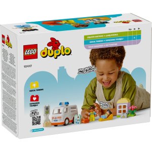 LEGO DUPLO Ambulance & Driver for Pretend Play 10447 - Image 9