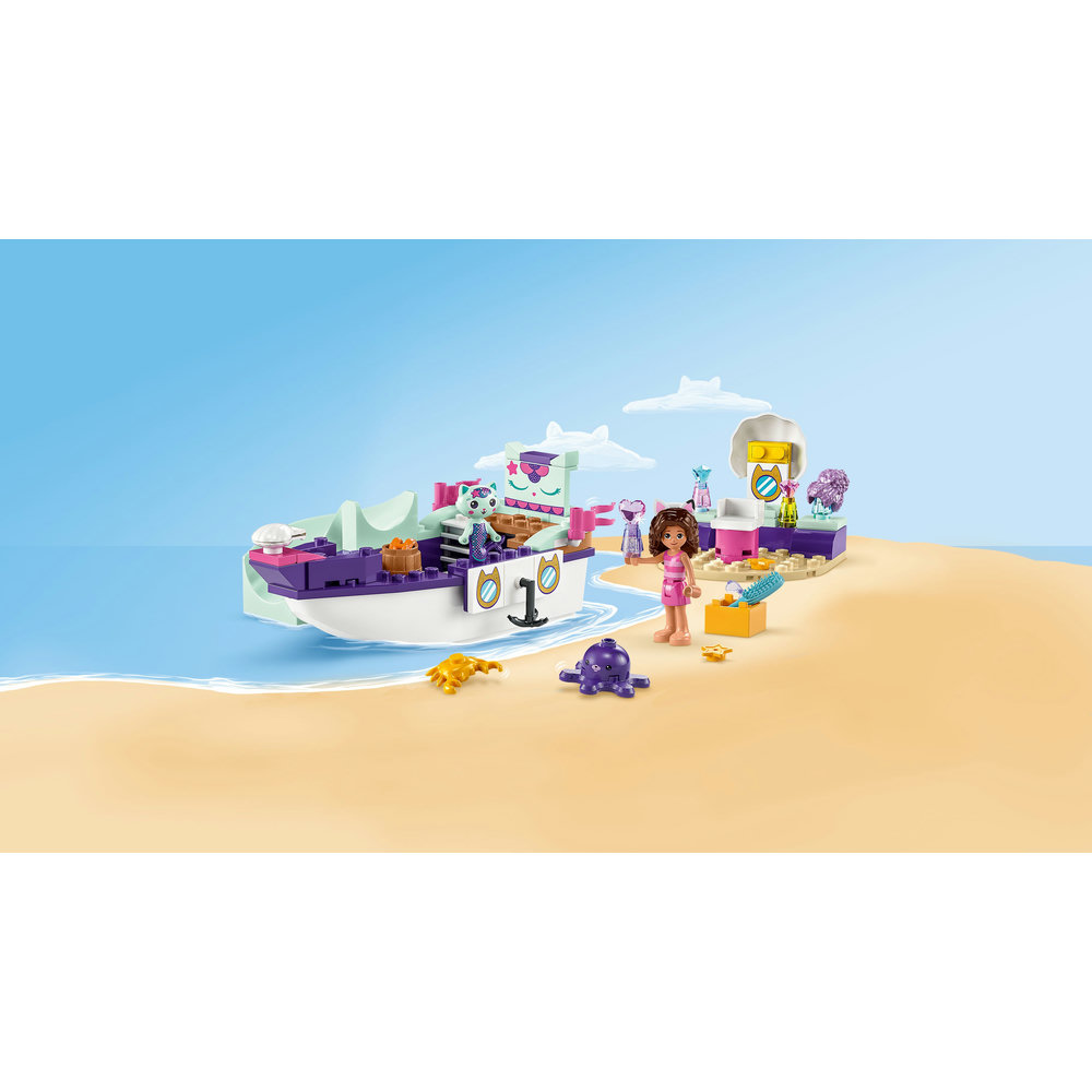 LEGO Gabby's Dollhouse - Gabby & MerCat’s Ship & Spa 10786 Building Toy Set (88 Pieces) - Image 3