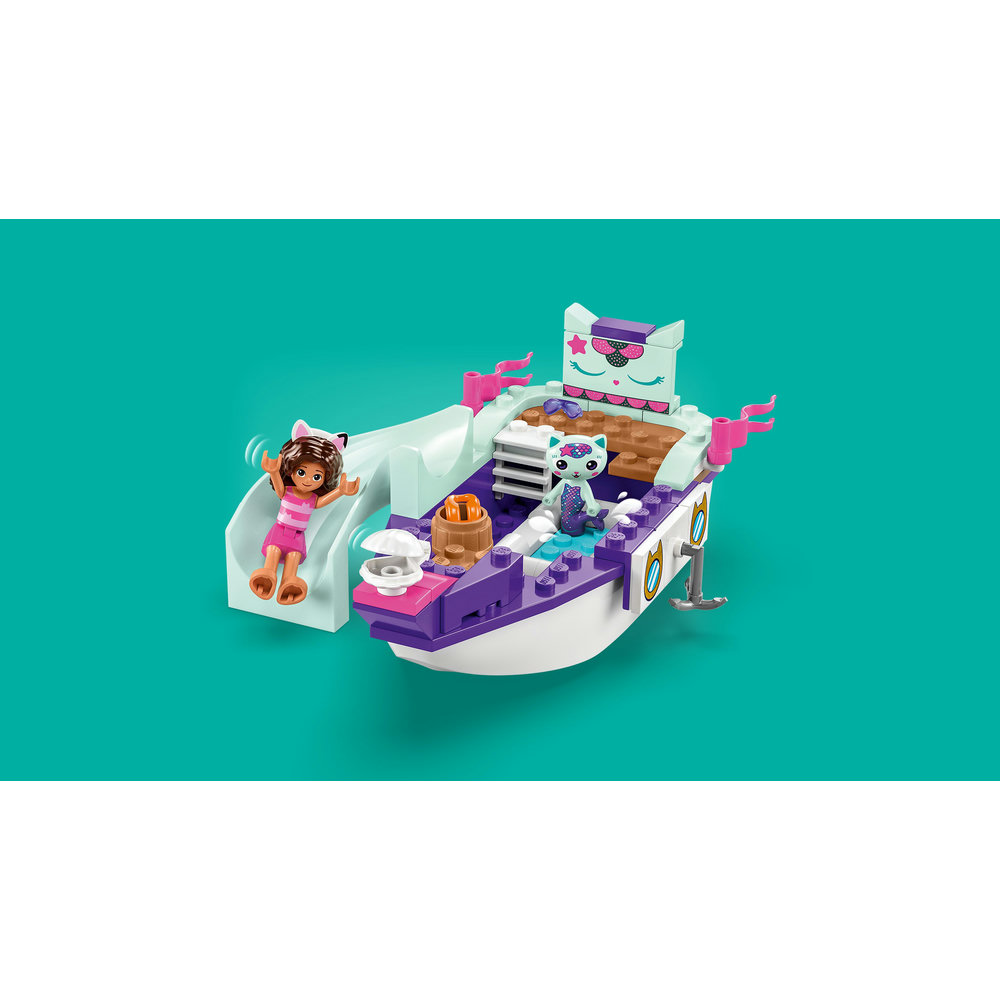 LEGO Gabby's Dollhouse - Gabby & MerCat’s Ship & Spa 10786 Building Toy Set (88 Pieces) - Image 4
