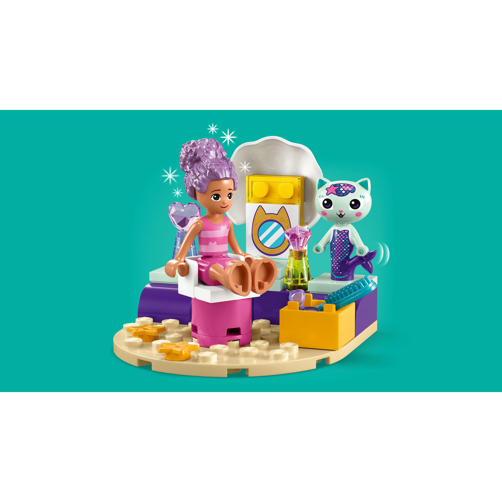 LEGO Gabby's Dollhouse - Gabby & MerCat’s Ship & Spa 10786 Building Toy Set (88 Pieces) - Image 5