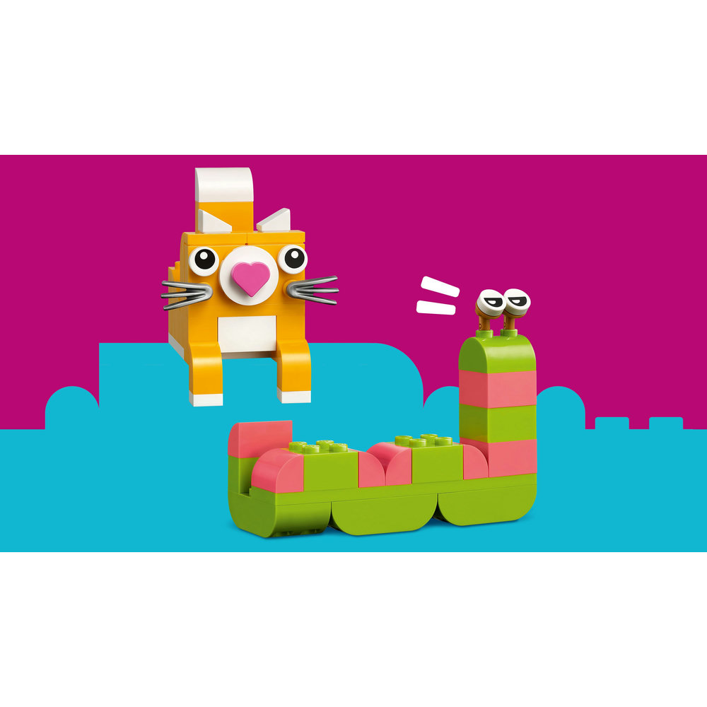 LEGO Classic Creative Happy Box Colourful Building Bricks Toy 11042 - Image 5