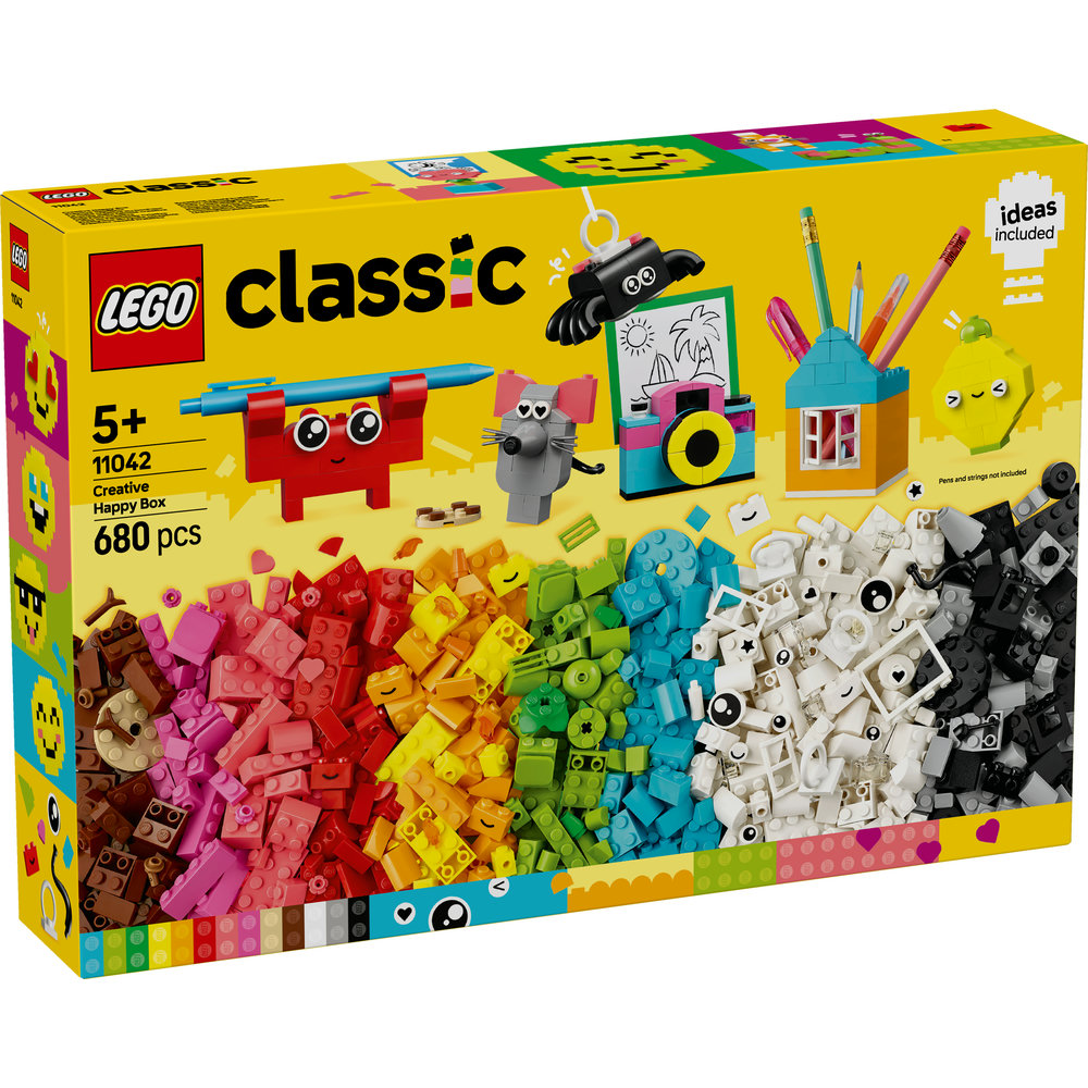 LEGO Classic Creative Happy Box Colourful Building Bricks Toy 11042 - Image 8
