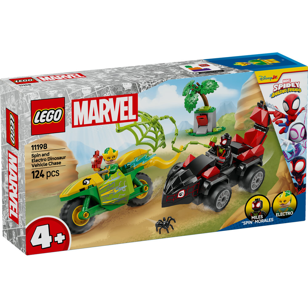 LEGO Marvel Spidey And His Amazing Friends Spin and Electro Dinosaur Vehicle Chase 11198 - Image 8
