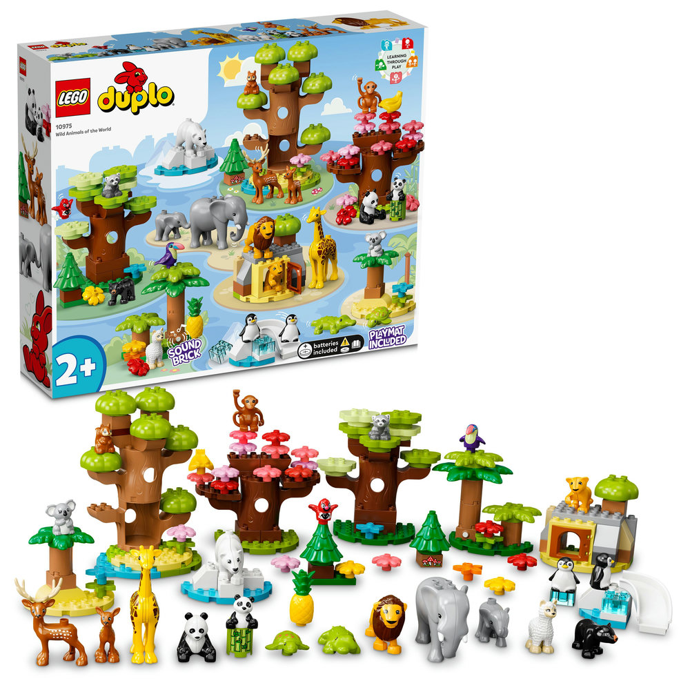 LEGO DUPLO Wild Animals of the World 10975 Building Toy (142 Pieces) - Image 1