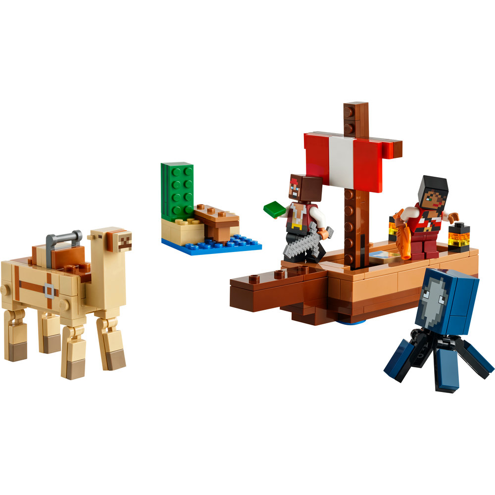 LEGO Minecraft The Pirate Ship Voyage Boat Playset 21259 - Image 2