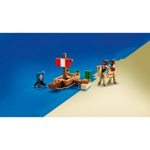 LEGO Minecraft The Pirate Ship Voyage Boat Playset 21259 - Image 4