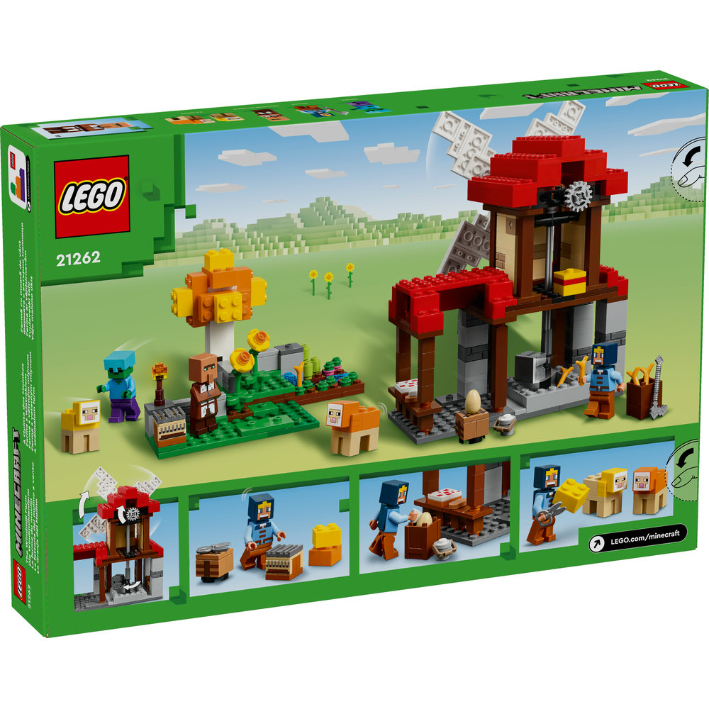 LEGO Minecraft The Windmill Farm Video-Game Set Gift 21262 - Image 8
