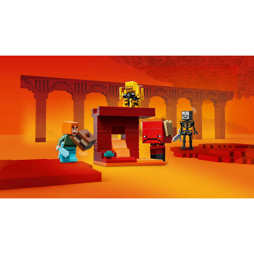 LEGO Minecraft The Nether Lava Battle Gamer Toy for Kids 21266 - Image 4