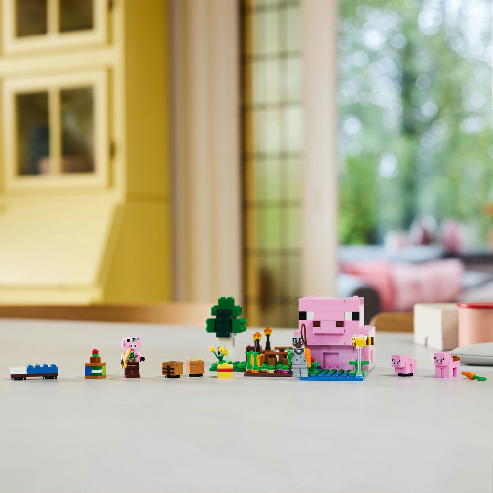 LEGO Minecraft The Baby Pig House Gamer Building Toy Animal Set for Kids 21268 - Image 12
